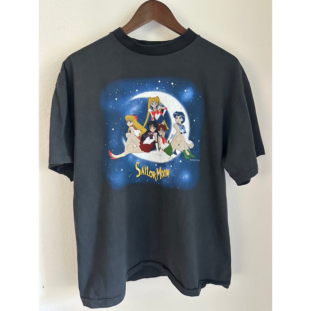 Sailor Moon Anime Shirt Reprint Single Stitch Screen Stars Tag
